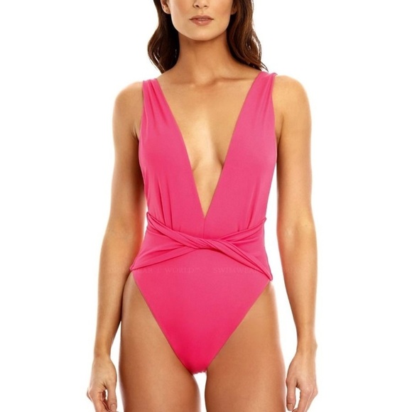 Agua Bendita Luau Ellis One Piece Swimsuit Pink - Picture 1 of 11